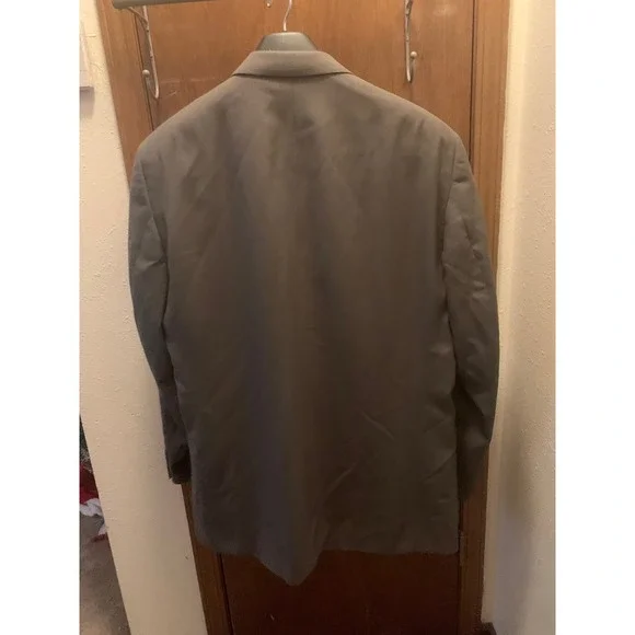 Burberrys Wool‎ Suit Jacket Blazer Mens Charcoal Gray Tailored Fit - Picture 2 of 16